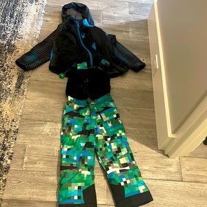 Spyder Ski Set Pants Jacket Mid Layer